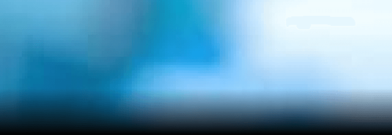 A blue banner at the top of the page with a gradient